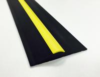 15mm Black/Yellow Stripe Rubber Threshold Seal 