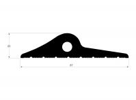 20mm Black Rubber Threshold Seal gallery image 4