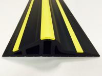 30mm Black / Yellow Rubber Threshold Seal gallery image 2