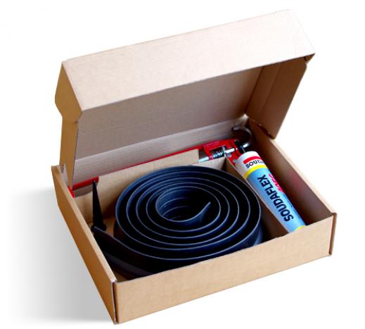 15mm Rubber Floor Seal Kit Black 1