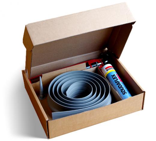 15mm Rubber Floor Seal Kit Grey 1